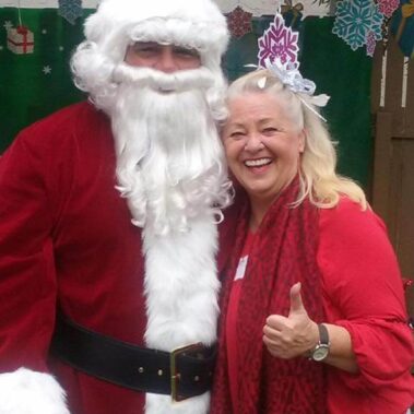 Trish and Santa